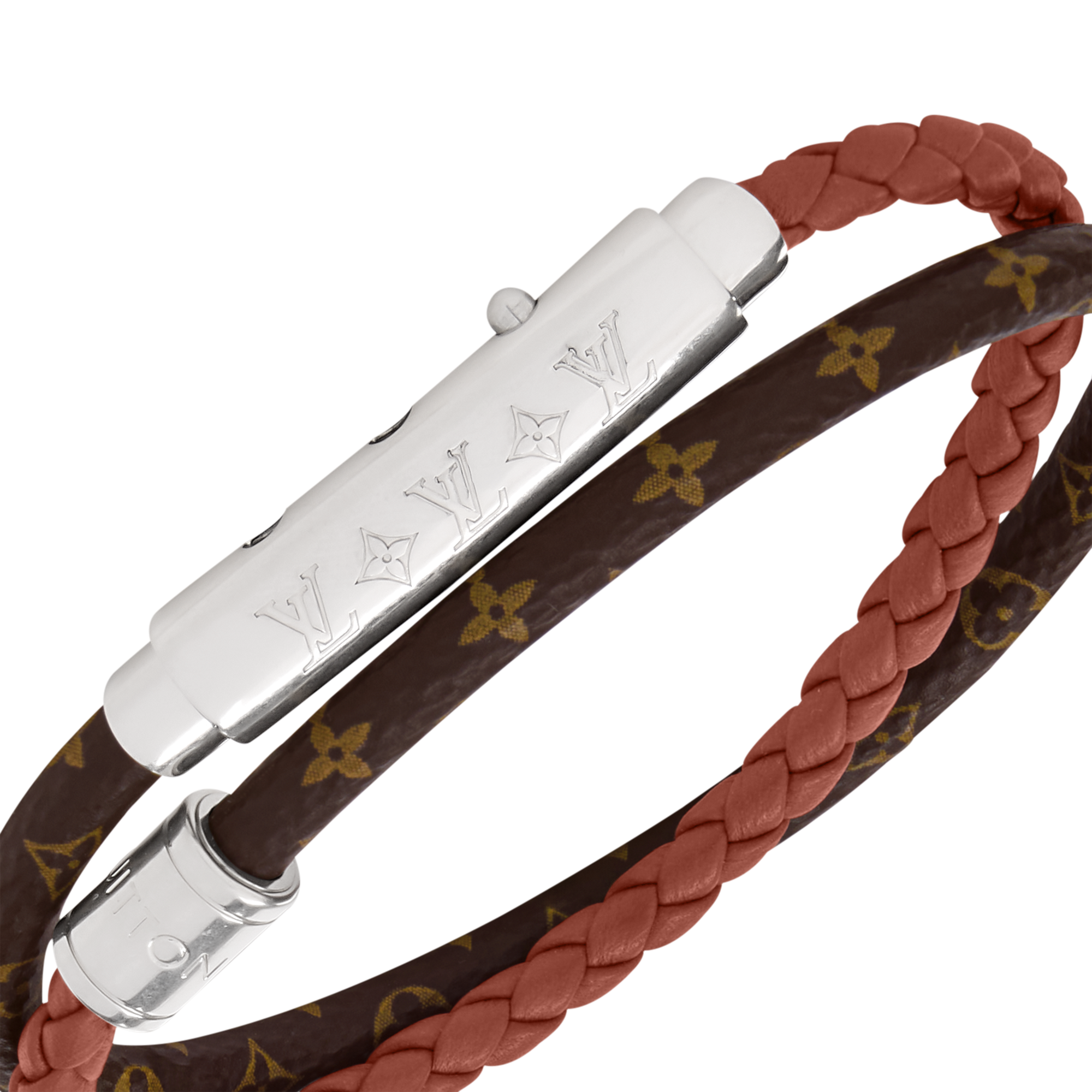 Bracciale LV Double Spin Monogram Heritage  Uomo Fashion Bijoux Bracciali | LOUIS VUITTON (Zoom prodotto)
